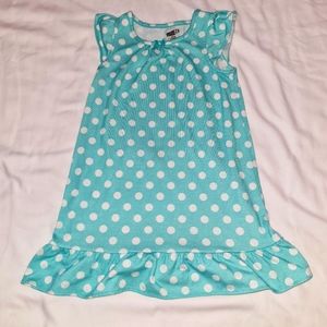 5/$20 Girl's green polkadot dress Sz 4